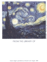Van Gogh Starry Night Bookplates by Antioch