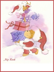 Santa Bear Juggling Boxes, Bookplates, Kids